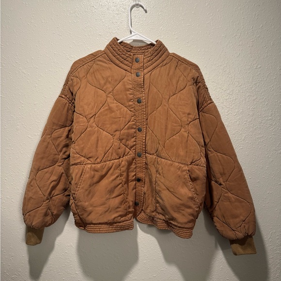 Blank NYC Jackets & Blazers - Blank NYC Tan Quilted Jacket